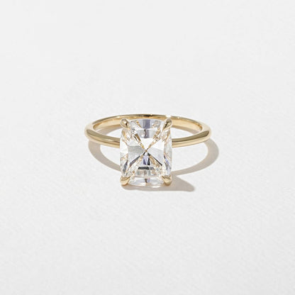3.01 CT Antique Cushion Solitaire Lab Grown Diamond Engagement Ring