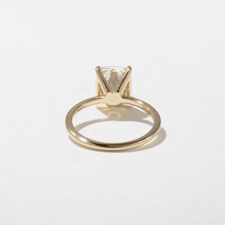 3.01 CT Antique Cushion Solitaire Lab Grown Diamond Engagement Ring