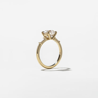 2.08 CT Oval Three Stone Lab Grown Diamond Engagement Ring