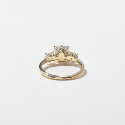 1.52 CT Round Three Stone Lab Grown Diamond Engagement Ring