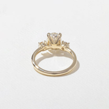 1.62 CT Oval Three Stone Lab Grown Diamond Engagement Ring