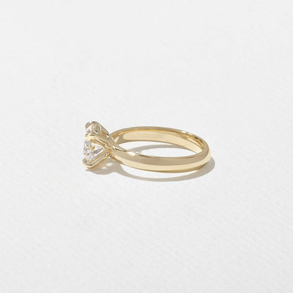 2.08 CT Oval East-West Solitaire Lab Grown Diamond Engagement Ring