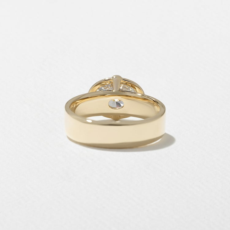 1.97 CT Oval Solitaire Lab Grown Diamond Engagement Ring