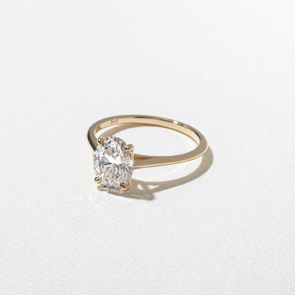 1.58 CT Oval Solitaire Lab Grown Diamond Engagement Ring