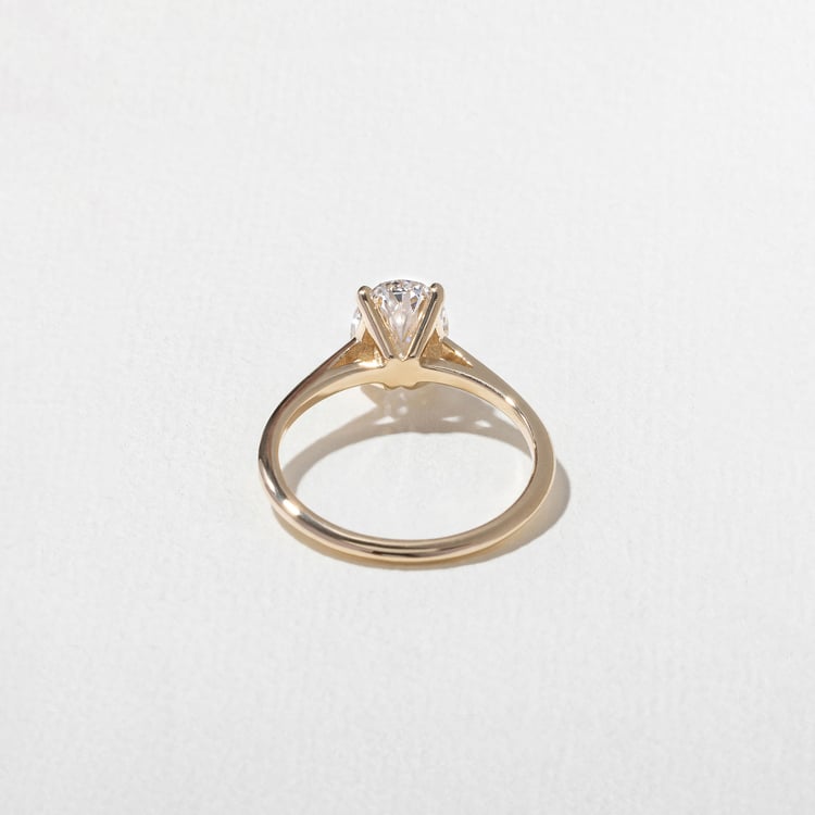 1.58 CT Oval Solitaire Lab Grown Diamond Engagement Ring