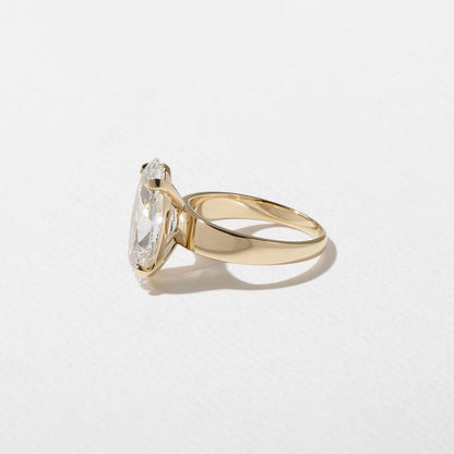 2.5 CT Marquise Solitaire Lab Grown Diamond Engagement Ring
