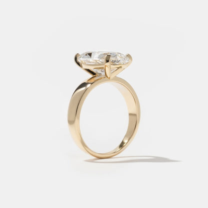 2.5 CT Marquise Solitaire Lab Grown Diamond Engagement Ring