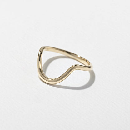 Astra Curved Wedding Band