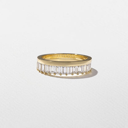 1.275 TCW Emerald Cut Eternity Lab Grown Diamond Wedding Band