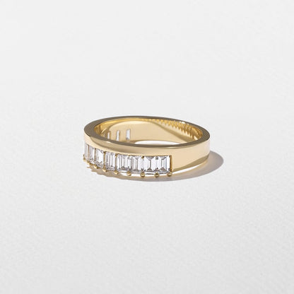 1.275 TCW Emerald Cut Eternity Lab Grown Diamond Wedding Band