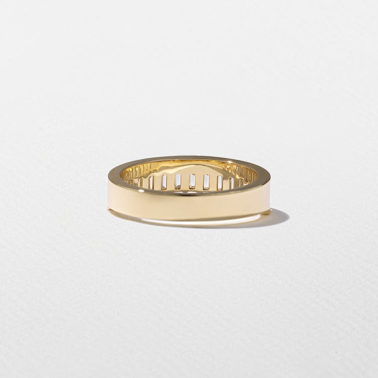 1.275 TCW Emerald Cut Eternity Lab Grown Diamond Wedding Band