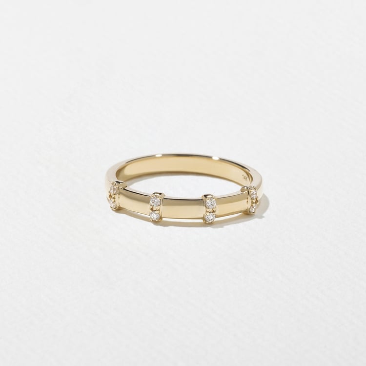 0.08 TCW Round Eternity Lab Grown Diamond Wedding Band
