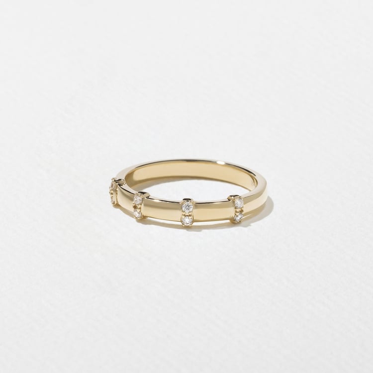 0.08 TCW Round Eternity Lab Grown Diamond Wedding Band