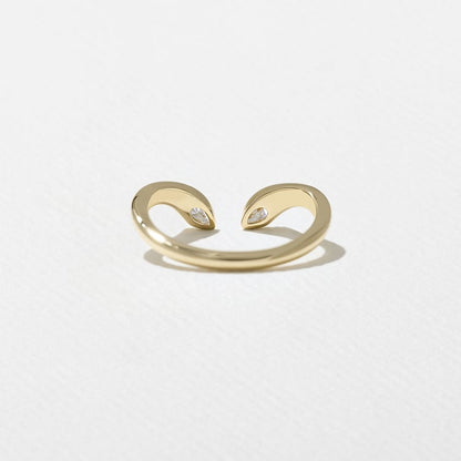 0.20 TCW Pear Lab Grown Diamond Wedding Band
