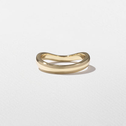 Swan Curved Wedding Band