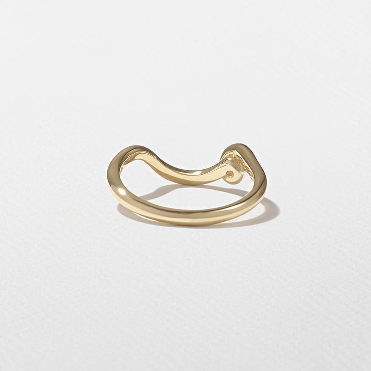 Twist Curved Wedding Band