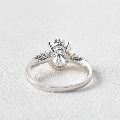 Oval Pave Lab Grown Diamond Engagement Ring