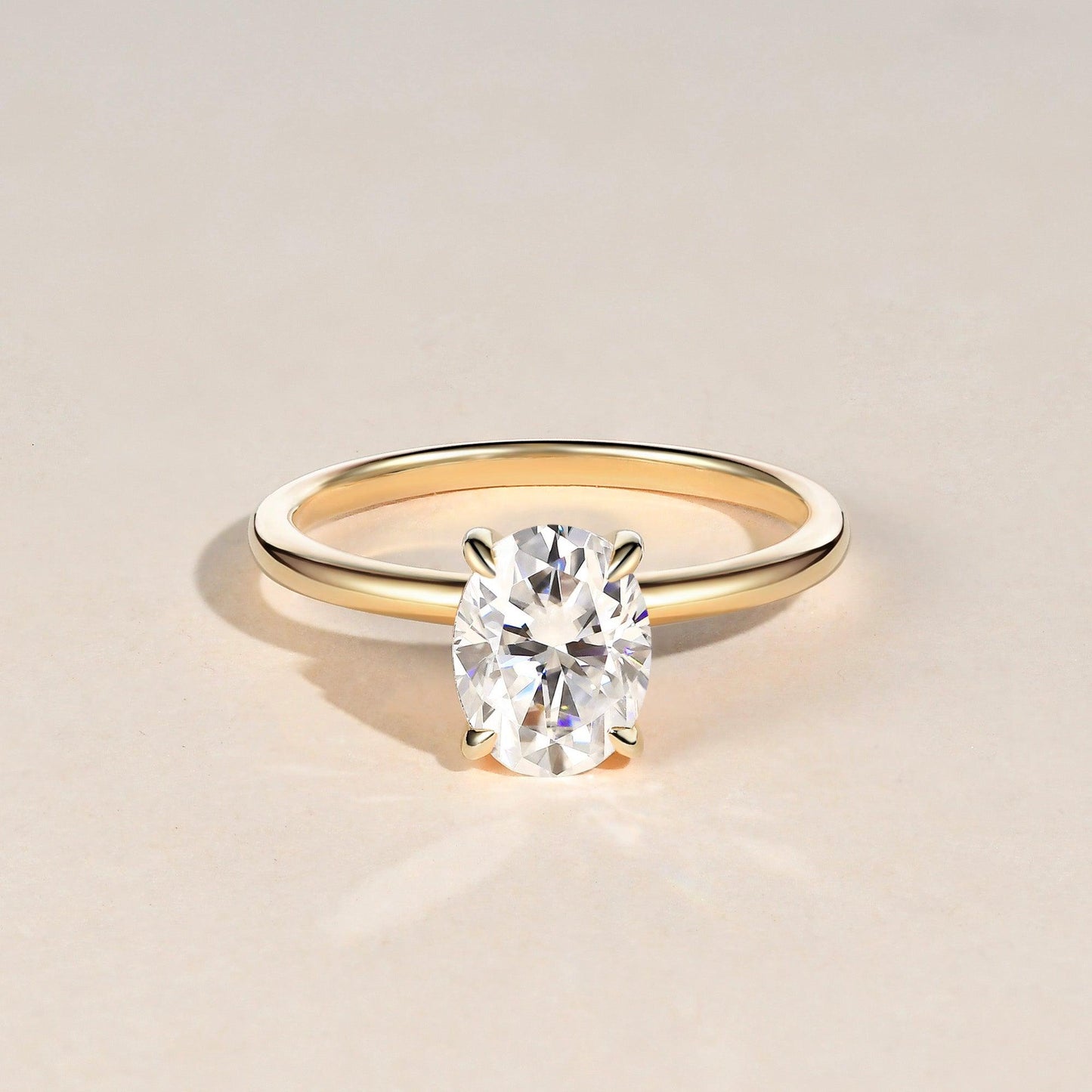 Oval Solitaire Lab Grown Diamond Engagement Ring
