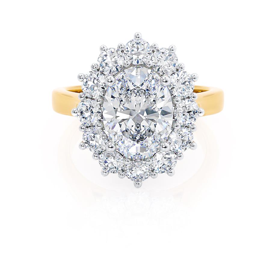Oval Halo Lab Grown Diamond Engagement Ring