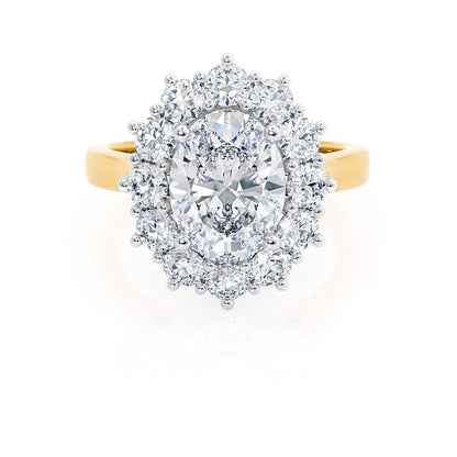 Oval Halo Lab Grown Diamond Engagement Ring
