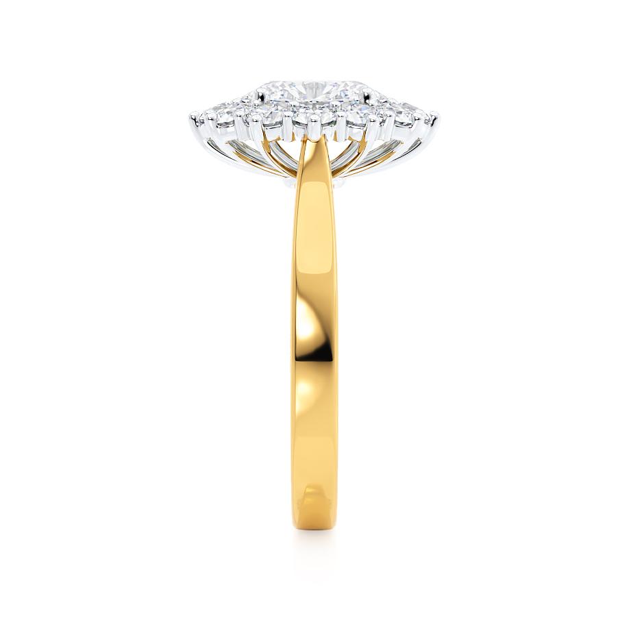 Oval Halo Lab Grown Diamond Engagement Ring