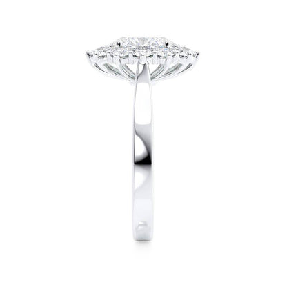 Oval Halo Lab Grown Diamond Engagement Ring