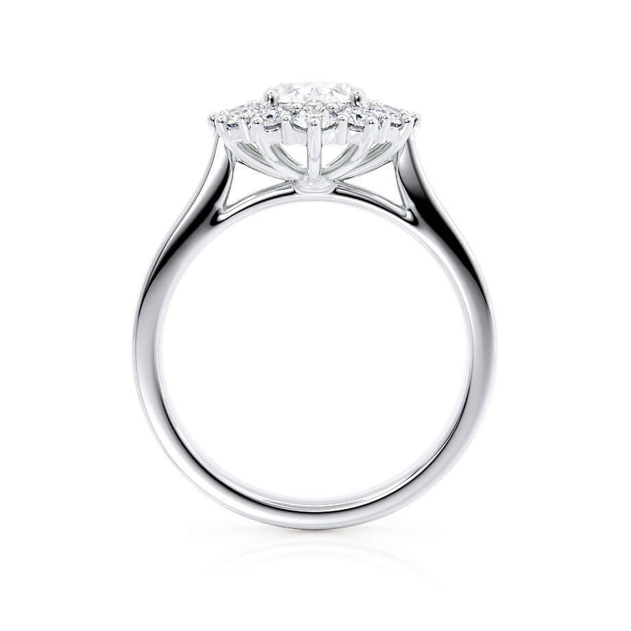 Oval Halo Lab Grown Diamond Engagement Ring