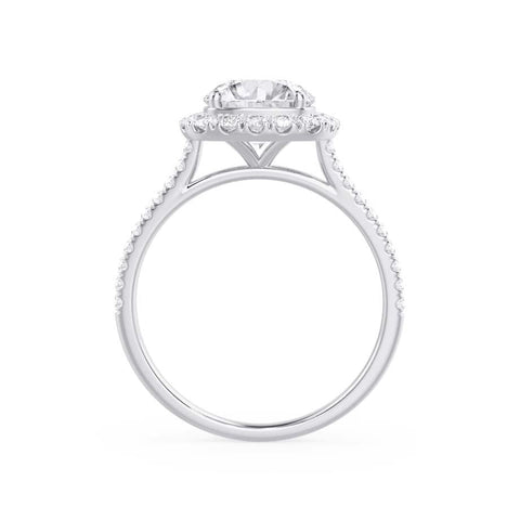 2.30 CT Elongated Cushion Shaped Moissanite Halo Style Engagement Ring 6