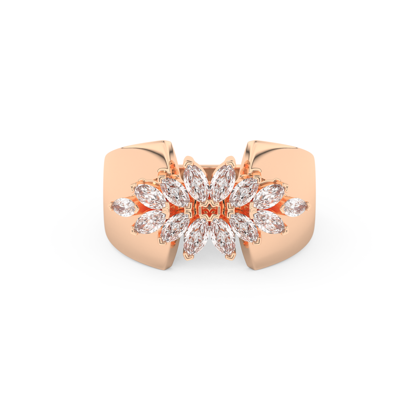 Elena’s Signature Marquise Cluster Ring – 0.75 TCW