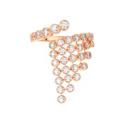 Half Eternity Wedding Band with 0.34 CT Round Cut Moissanite – Yellow, White, or Rose Gold