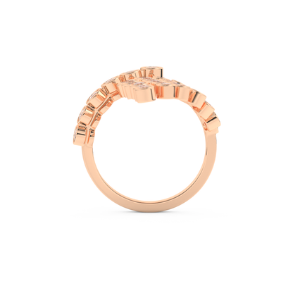 Half Eternity Wedding Band with 0.34 CT Round Cut Moissanite – Yellow, White, or Rose Gold