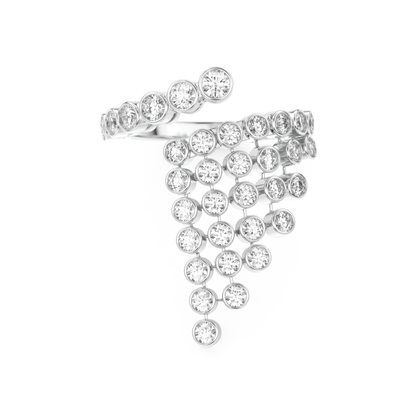 Half Eternity Wedding Band with 0.34 CT Round Cut Moissanite – Yellow, White, or Rose Gold
