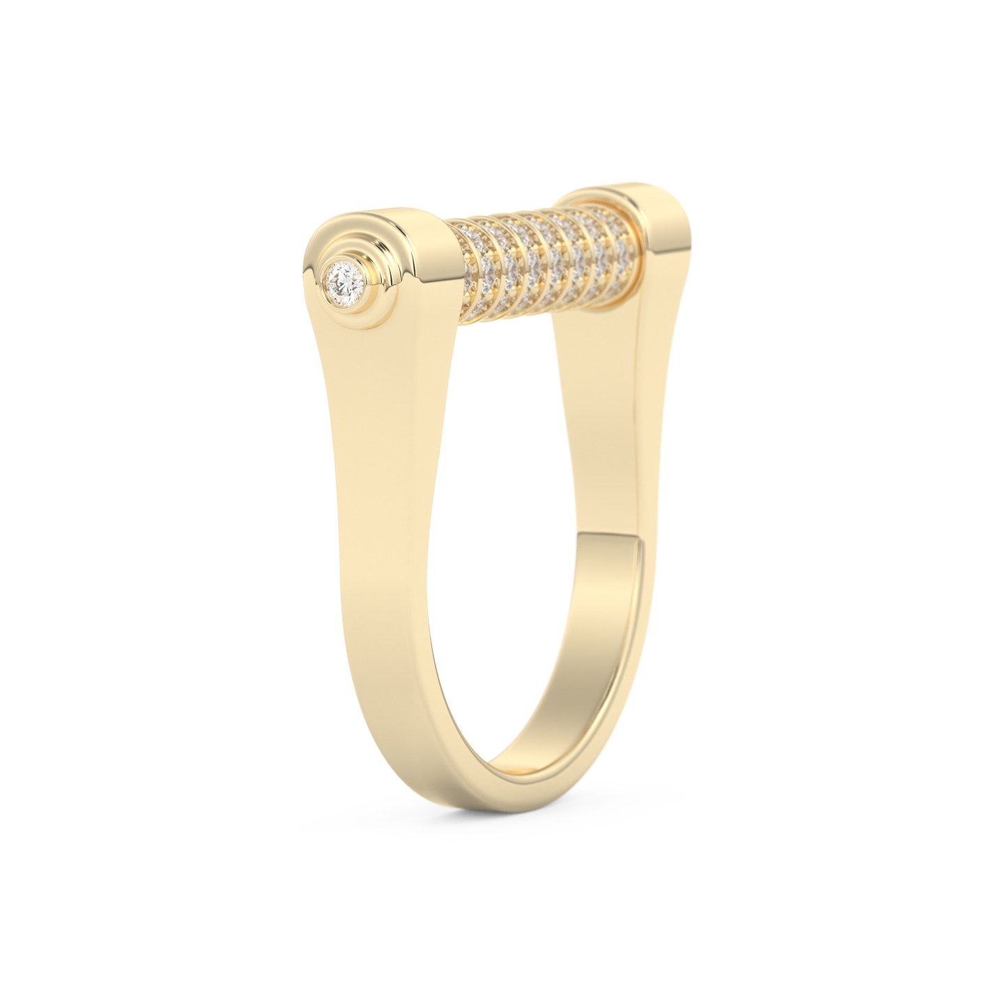Wedding Band with 0.61 CT Round Cut Moissanite – Yellow, White, or Rose Gold