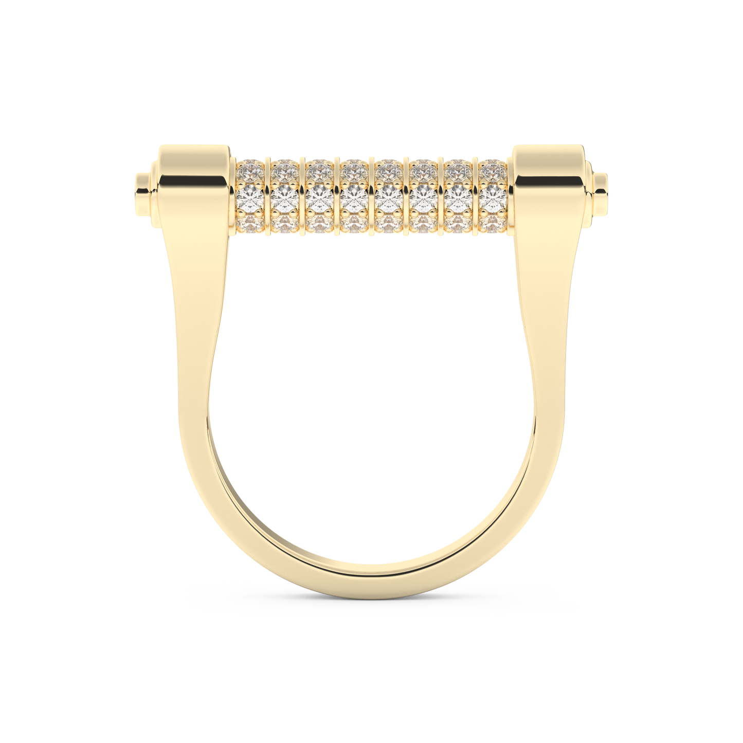 Wedding Band with 0.61 CT Round Cut Moissanite – Yellow, White, or Rose Gold