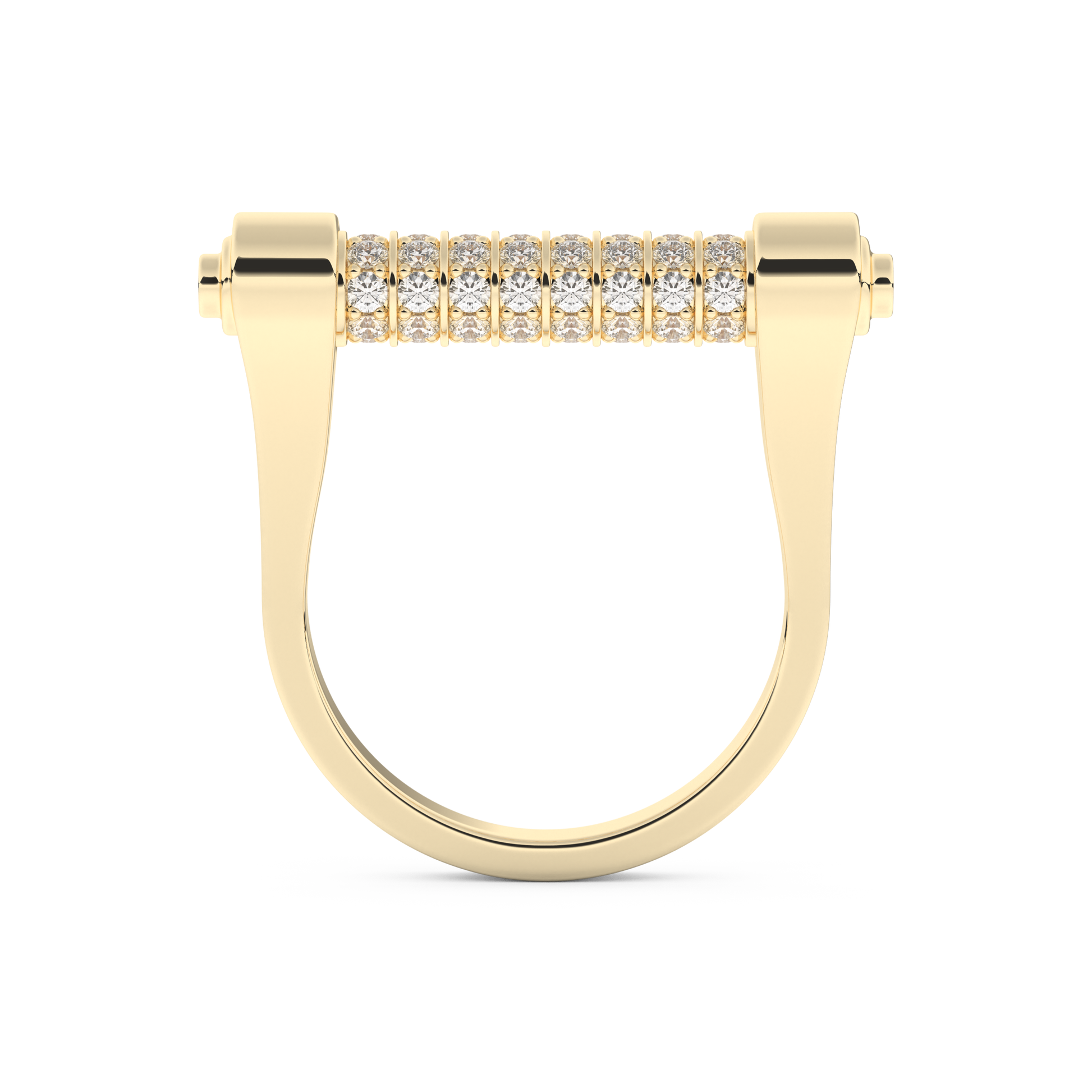 Wedding Band with 0.61 CT Round Cut Moissanite – Yellow, White, or Rose Gold