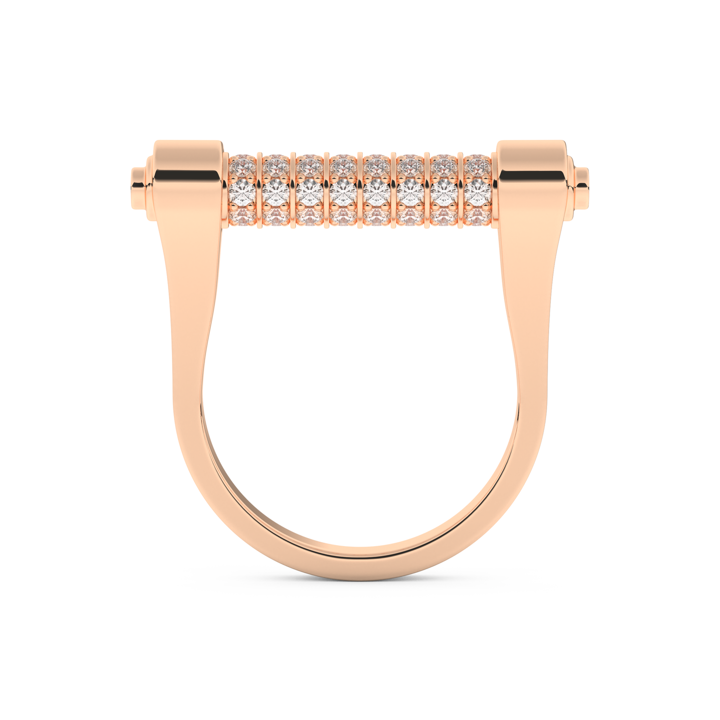 Wedding Band with 0.61 CT Round Cut Moissanite – Yellow, White, or Rose Gold