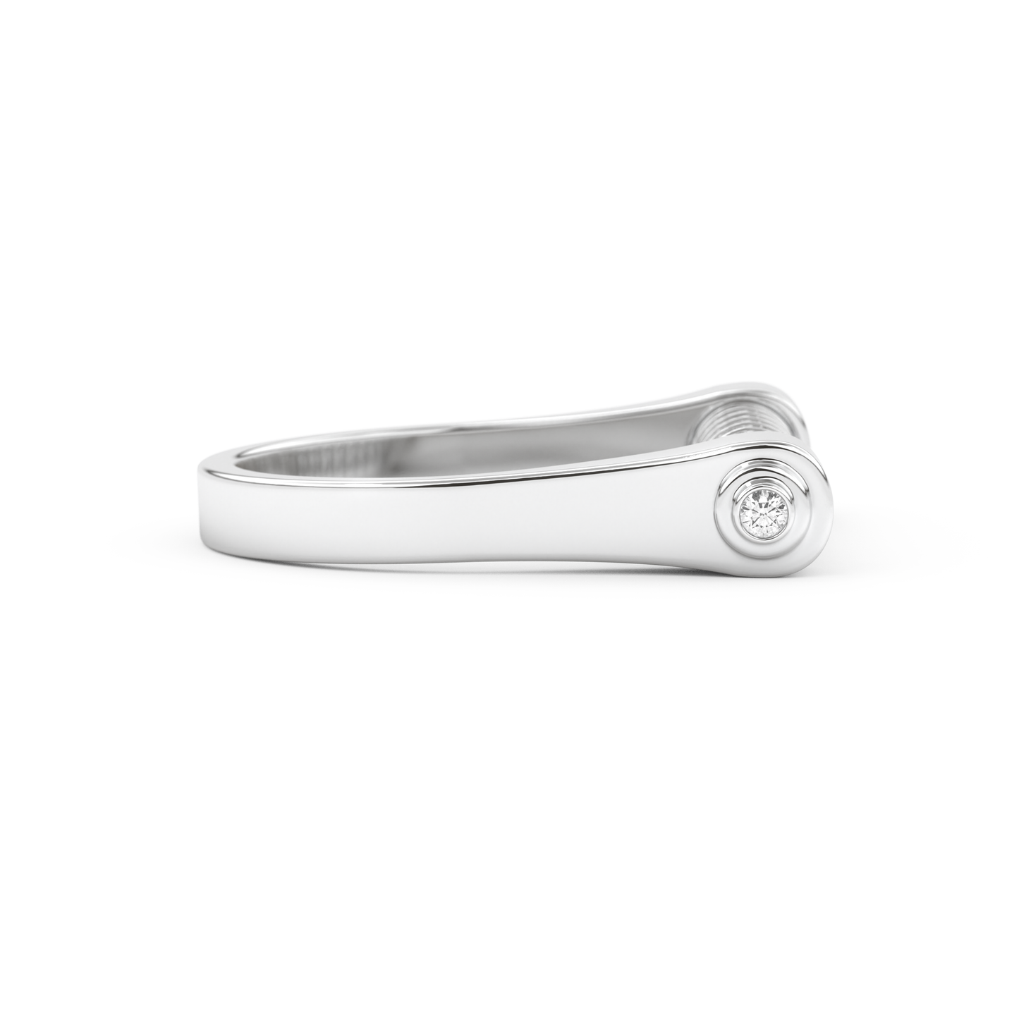Wedding Band with 0.61 CT Round Cut Moissanite – Yellow, White, or Rose Gold