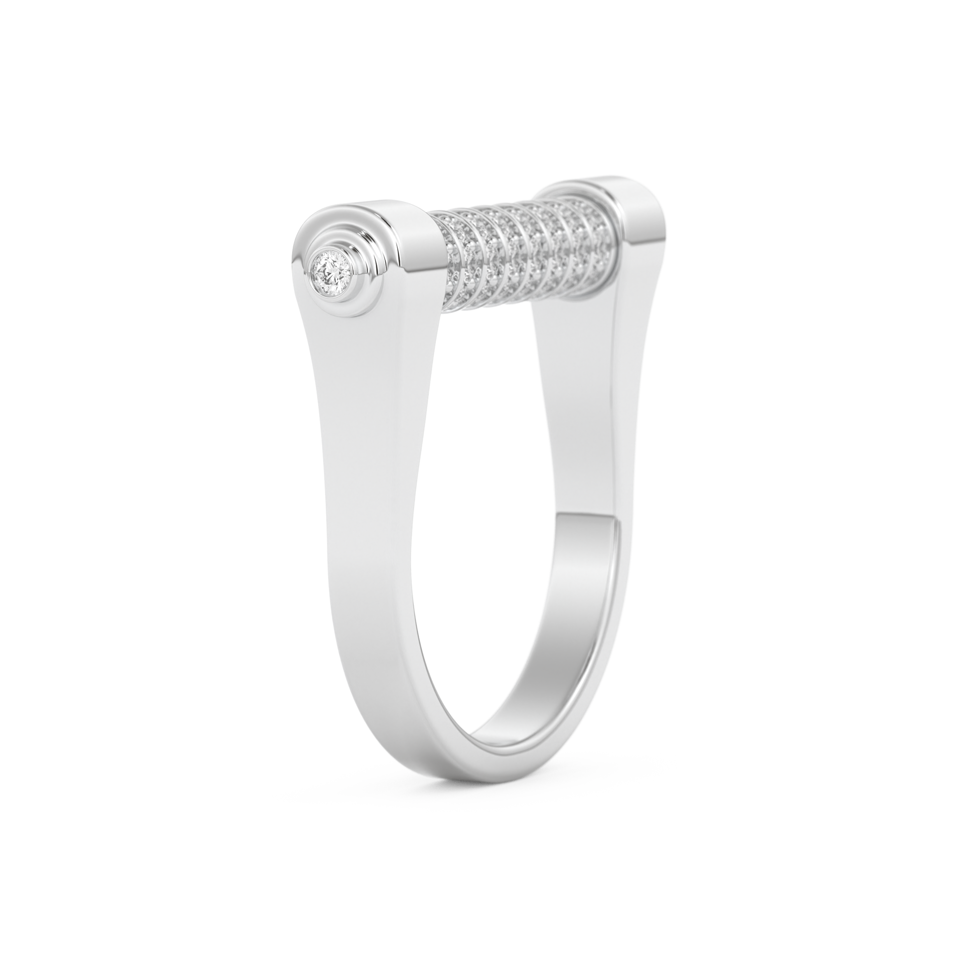 Wedding Band with 0.61 CT Round Cut Moissanite – Yellow, White, or Rose Gold