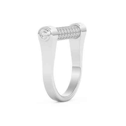 Wedding Band with 0.61 CT Round Cut Moissanite – Yellow, White, or Rose Gold