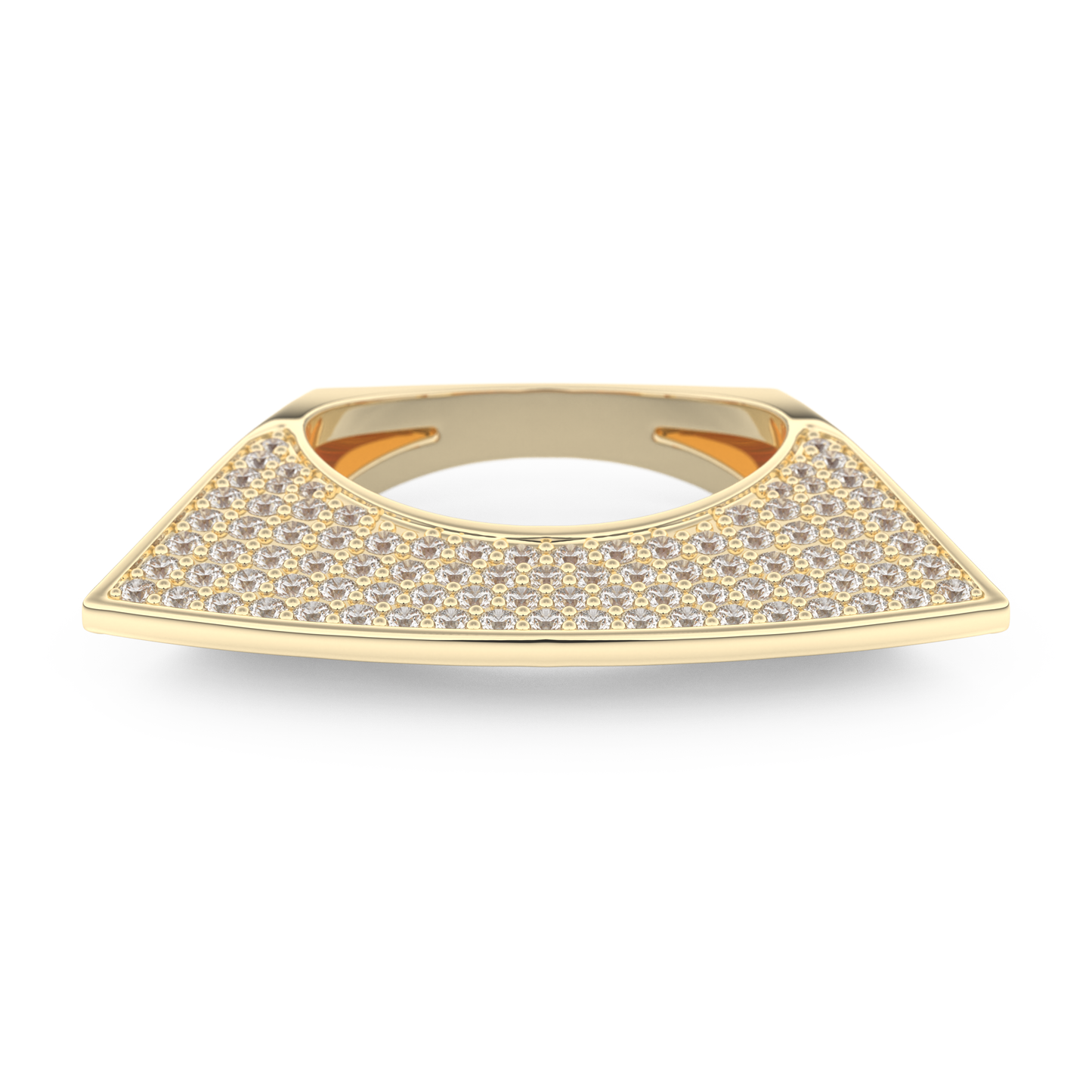 Half Eternity Wedding Band with 1.75 CT Round Cut Moissanite – Yellow, White, or Rose Gold