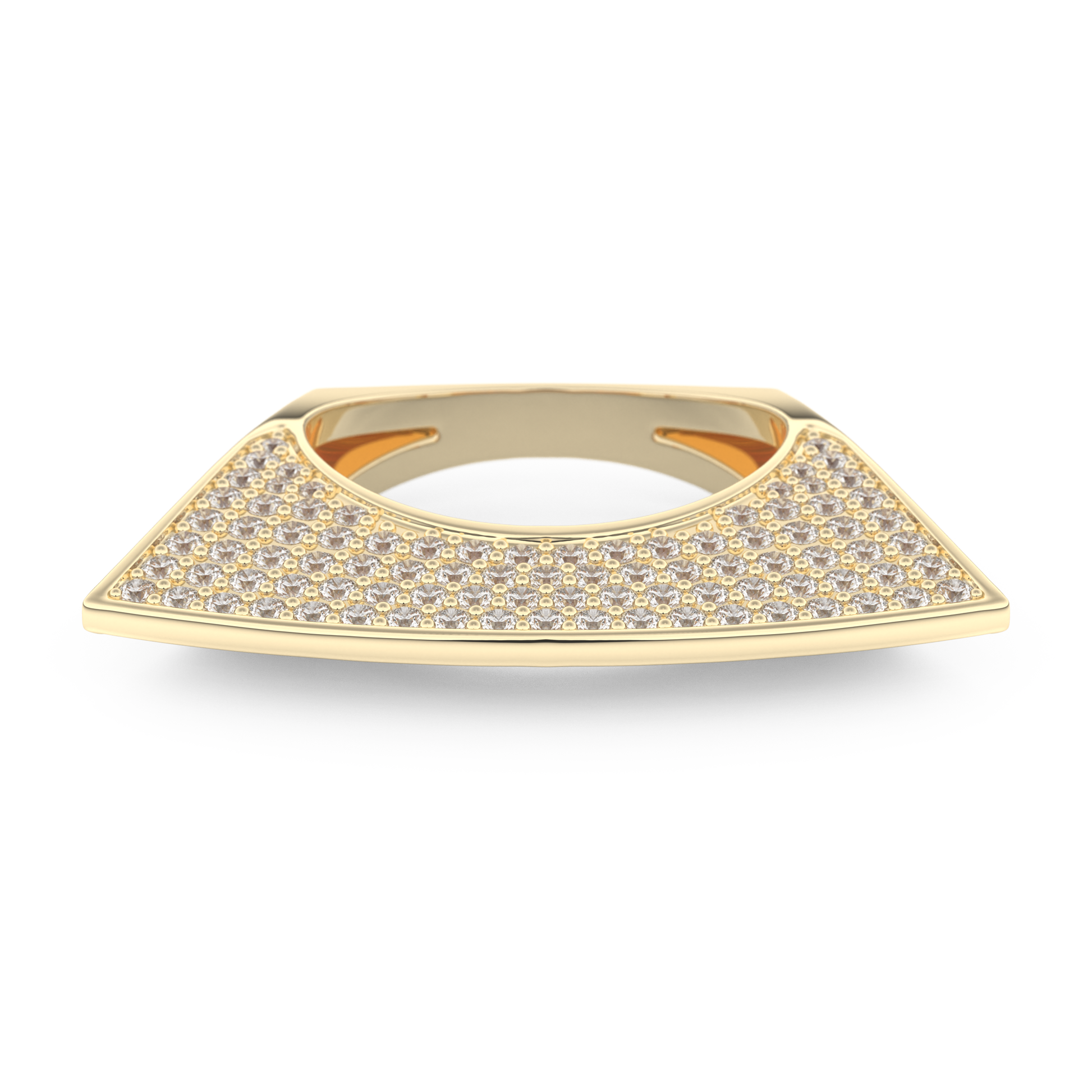 Half Eternity Wedding Band with 1.75 CT Round Cut Moissanite – Yellow, White, or Rose Gold