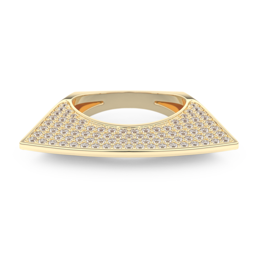 Half Eternity Wedding Band with 1.75 CT Round Cut Moissanite – Yellow, White, or Rose Gold