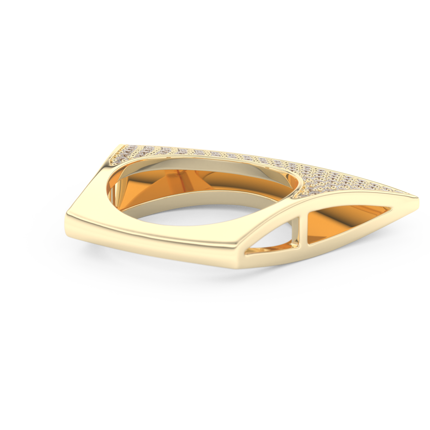 Half Eternity Wedding Band with 1.75 CT Round Cut Moissanite – Yellow, White, or Rose Gold