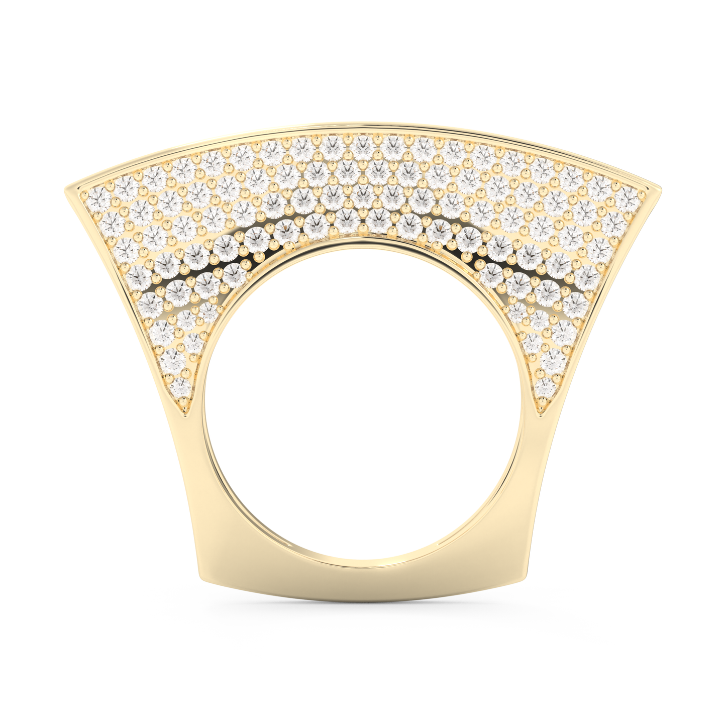 Half Eternity Wedding Band with 1.75 CT Round Cut Moissanite – Yellow, White, or Rose Gold