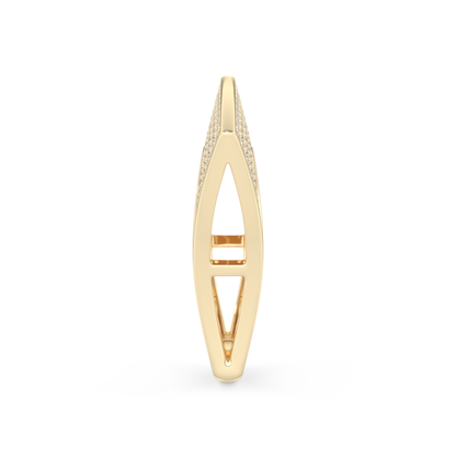 Half Eternity Wedding Band with 1.75 CT Round Cut Moissanite – Yellow, White, or Rose Gold
