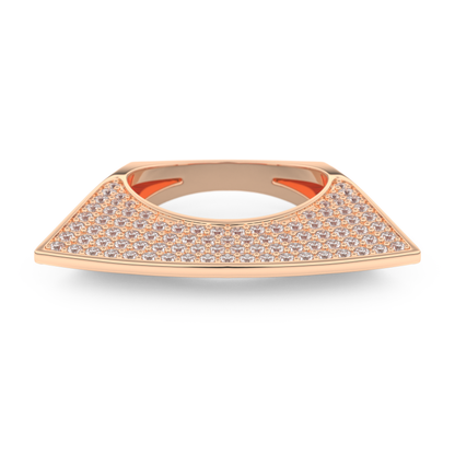 Half Eternity Wedding Band with 1.75 CT Round Cut Moissanite – Yellow, White, or Rose Gold