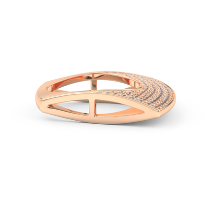Half Eternity Wedding Band with 1.75 CT Round Cut Moissanite – Yellow, White, or Rose Gold