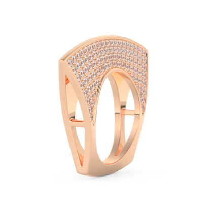 Half Eternity Wedding Band with 1.75 CT Round Cut Moissanite – Yellow, White, or Rose Gold