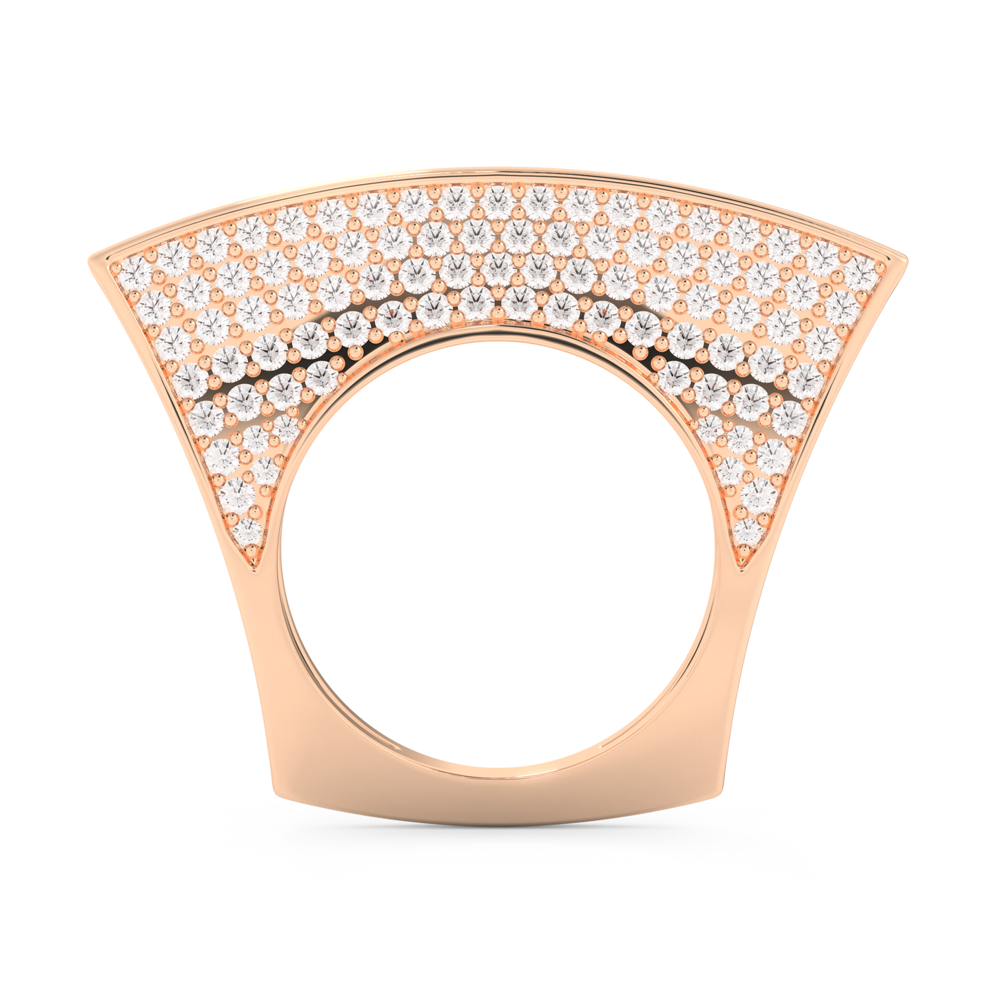 Half Eternity Wedding Band with 1.75 CT Round Cut Moissanite – Yellow, White, or Rose Gold