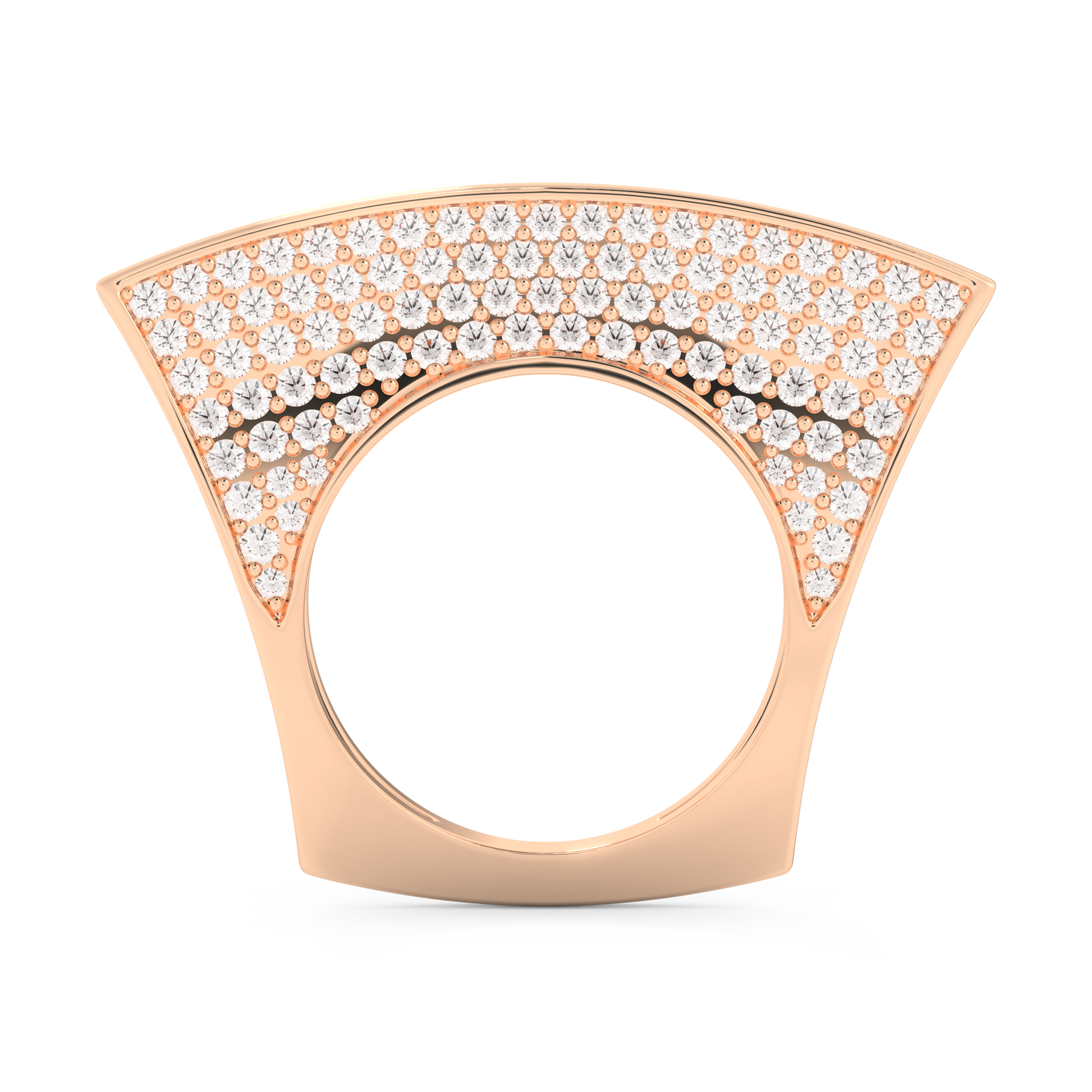 Half Eternity Wedding Band with 1.75 CT Round Cut Moissanite – Yellow, White, or Rose Gold